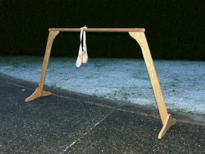 5 foot oak ballet barre