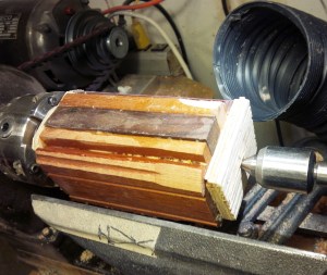 on the lathe