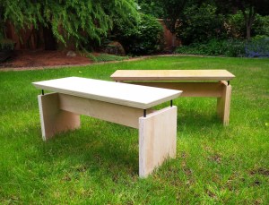 plywood benches
